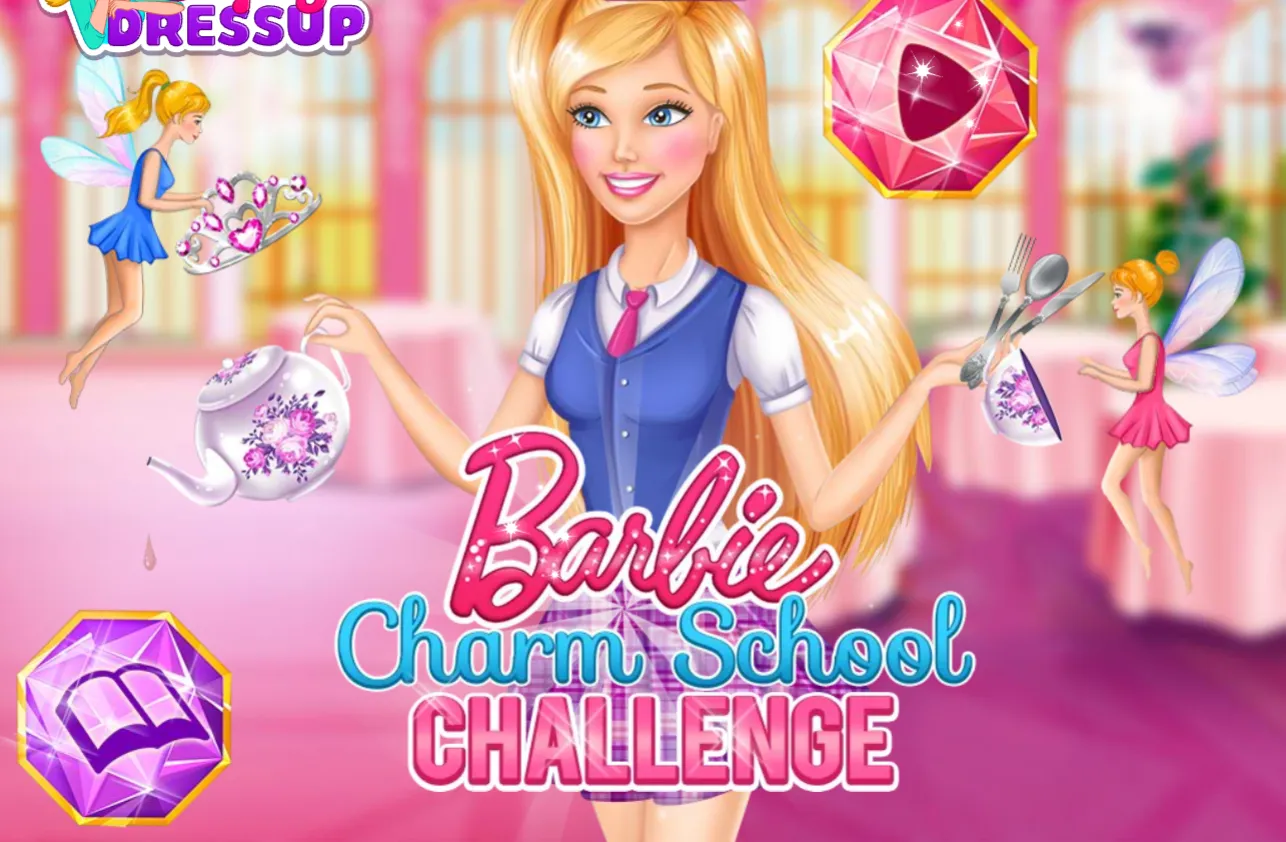 Barbie Charm School Challenge – Play the Flash Makeover Game Online