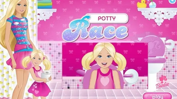Barbie Potty Race – Play the Flash Racing Game Online