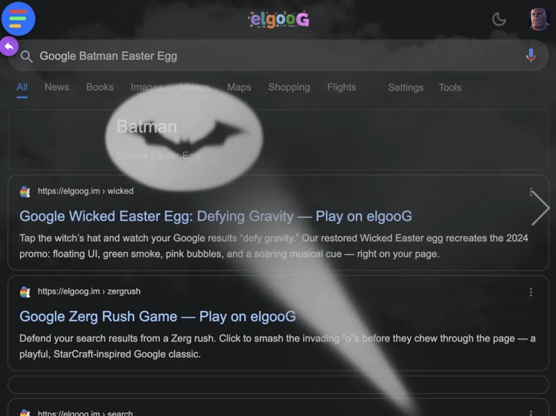 Google Batman – Play The Easter Egg Online