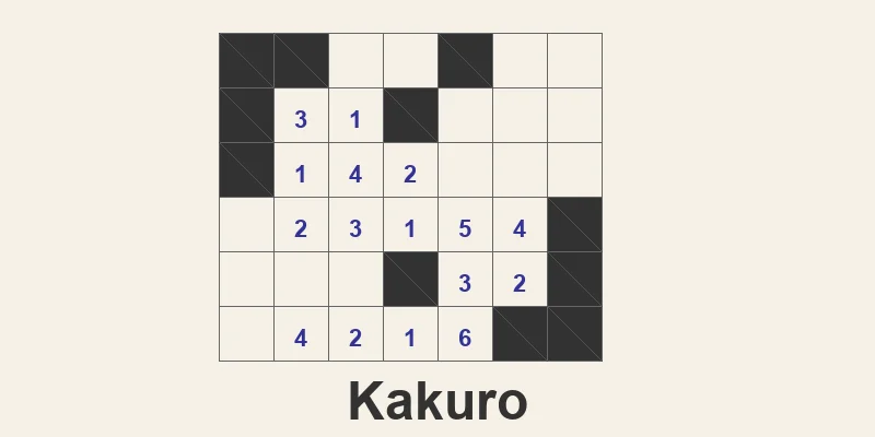 Kakuro – Play the Number Crossword Puzzle Free Online