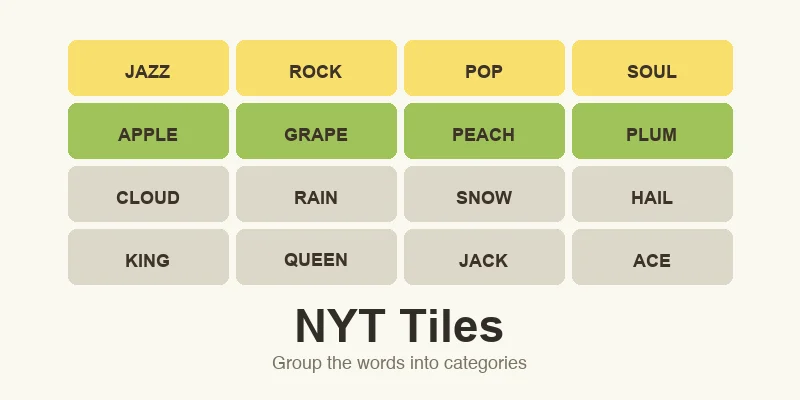 NYT Tiles – Play the Matching Puzzle Game Free