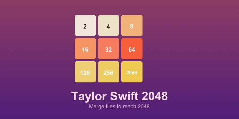 Taylor Swift 2048 – Play the Swiftie Puzzle Game Free