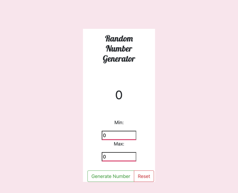 Google Random Number Generator