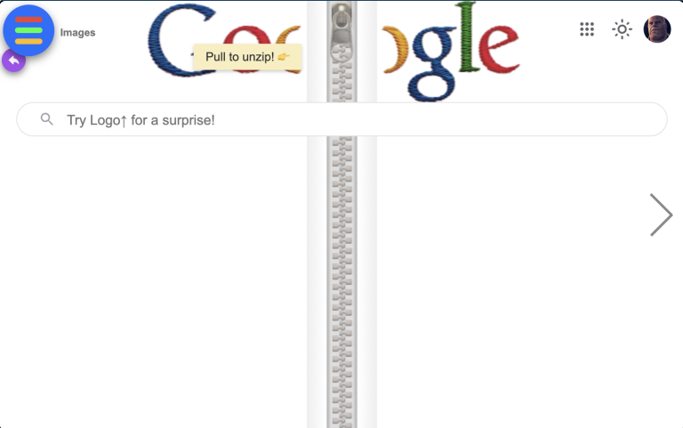 Google Zipper Game