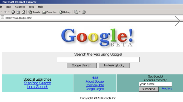 Google in 1998